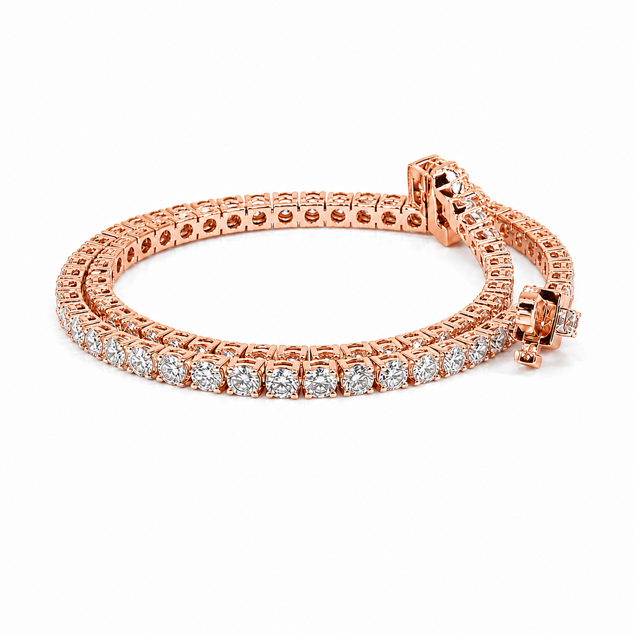 1.95 CT E-F/VVS2-VS2 Lab Grown Diamond Tennis Bracelet