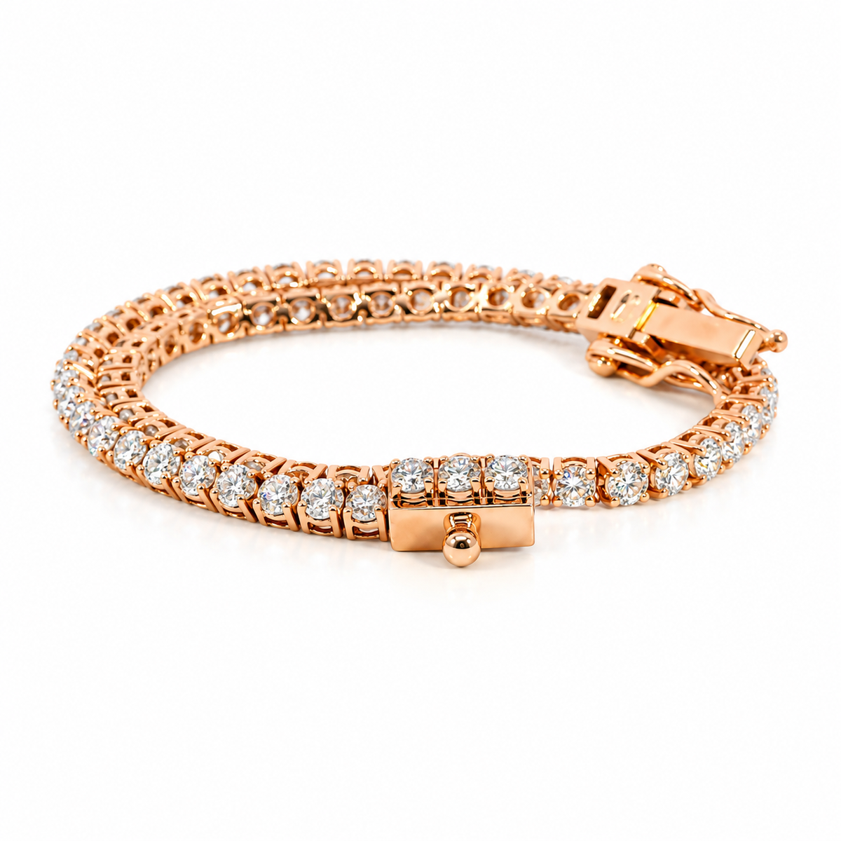 3.00 CT D-F/VVS-VS Lab-Grown Diamonds Tennis Bracelet
