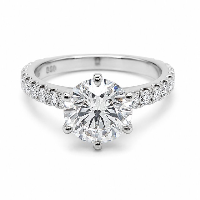 2.54 CT D-F / VVS2-VS2 Solitaire LG Diamonds Engagement Ring
