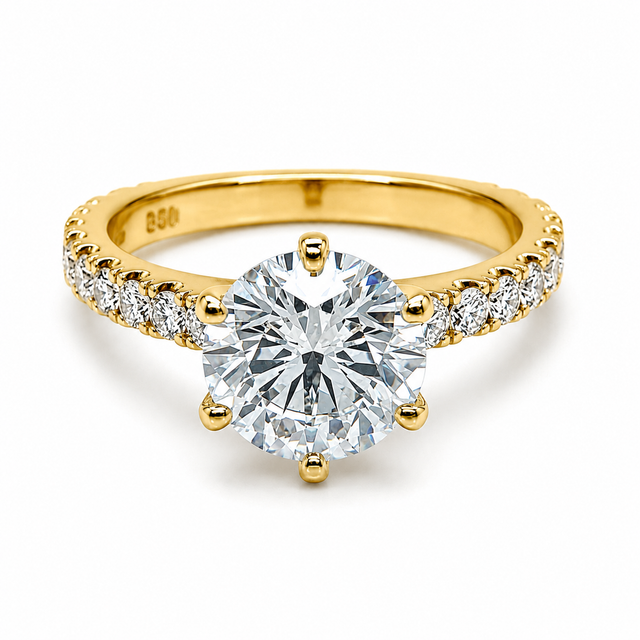 2.54 CT D-F / VVS2-VS2 Solitaire LG Diamonds Engagement Ring