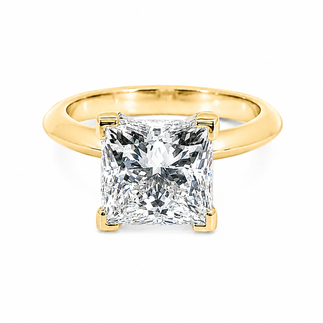 1.50 CT E/VS1 Princess Cut Lab Grown Diamond Solitaire Engagement Ring
