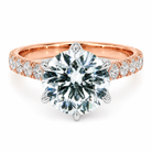 3.98 CT E-F/VVS-VS1 Solitaire Lab Grown Diamond Engagement Ring (Two-Tone)