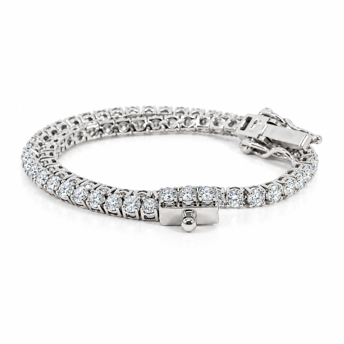 3.00 CT D-F/VVS-VS Lab-Grown Diamonds Tennis Bracelet