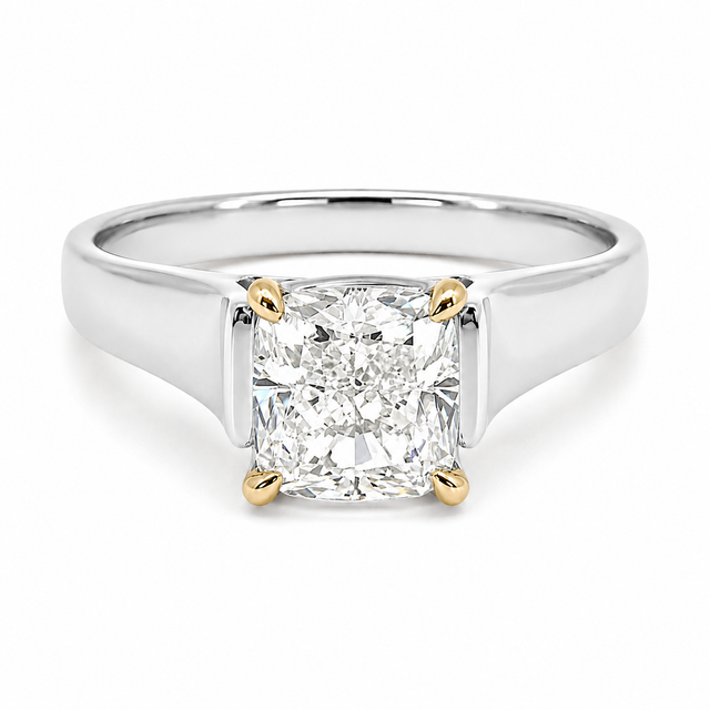 2.01 CT J/VS1 Solitaire Natural Diamond Engagement Ring