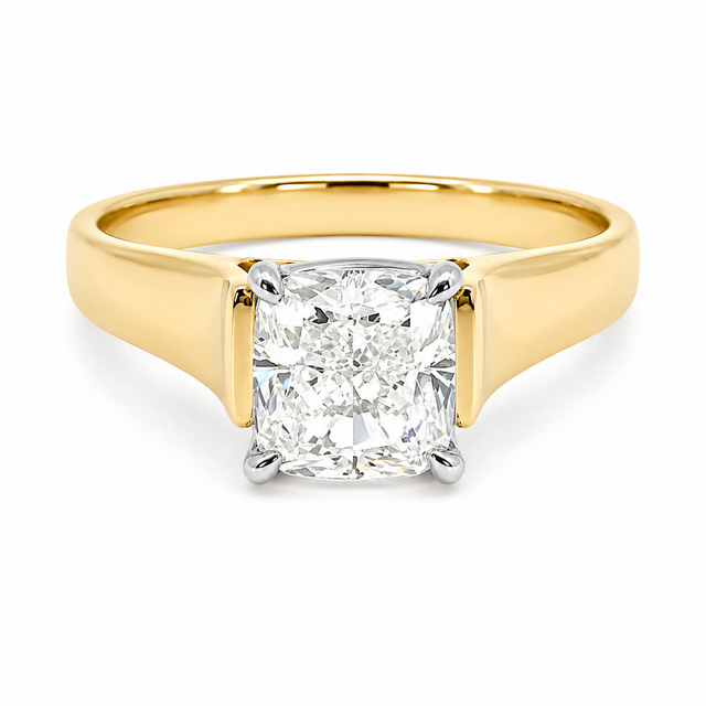 2.01 CT J/VS1 Solitaire Natural Diamond Engagement Ring