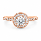 1.03 CT H-I/VS-SI1 Round Brilliant Cut Natural Diamonds Engagement Ring