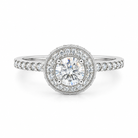 1.03 CT H-I/VS-SI1 Round Brilliant Cut Natural Diamonds Engagement Ring