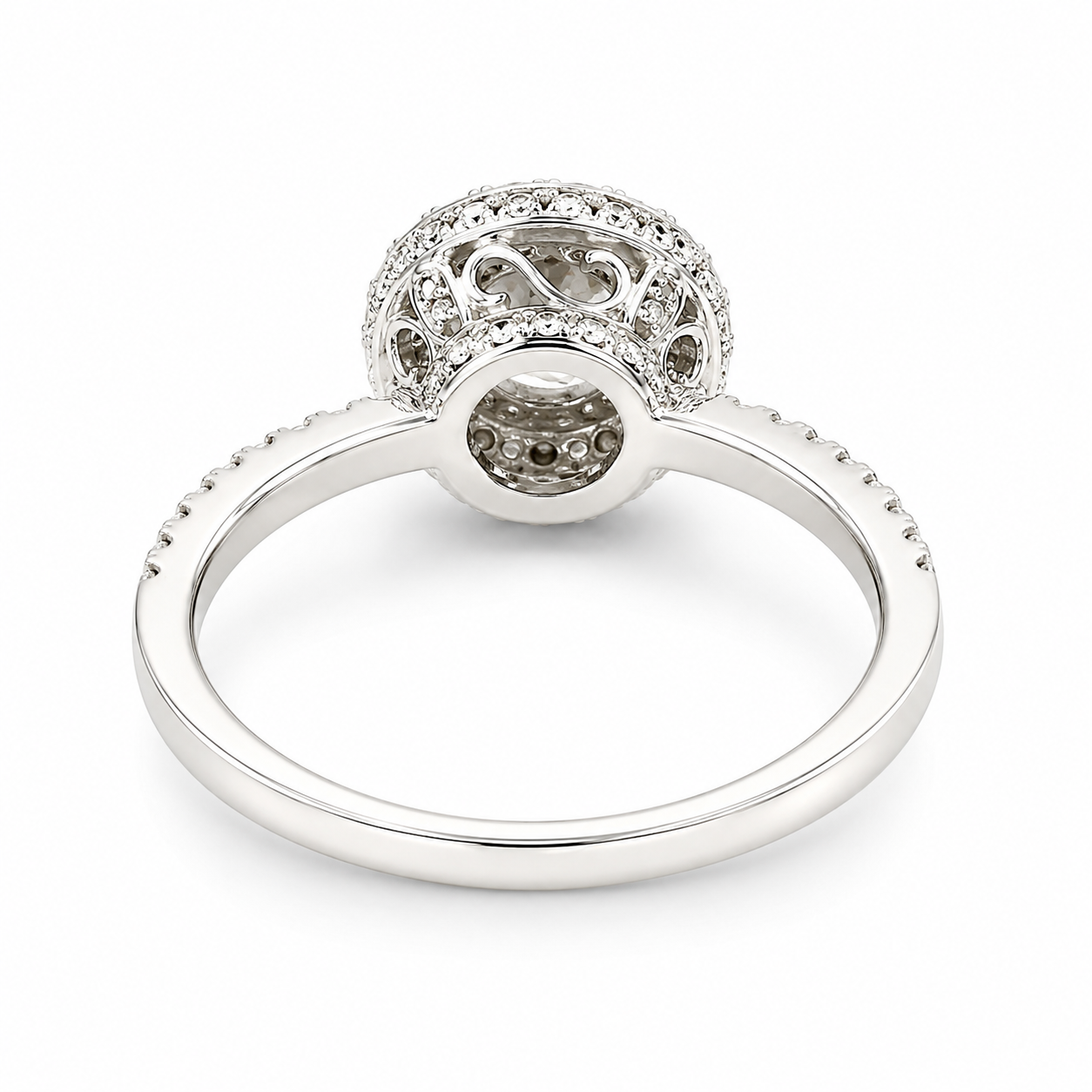 1.03 CT H-I/VS-SI1 Round Brilliant Cut Natural Diamonds Engagement Ring