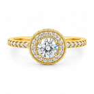 1.03 CT H-I/VS-SI1 Round Brilliant Cut Natural Diamonds Engagement Ring