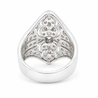 0.71 CT G-H/VS-SI1 Round Brilliant Cut Natural Diamonds Dress Ring