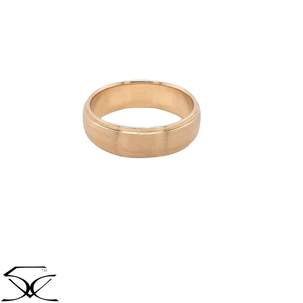 18K Gold Wedding Band Ring for Men